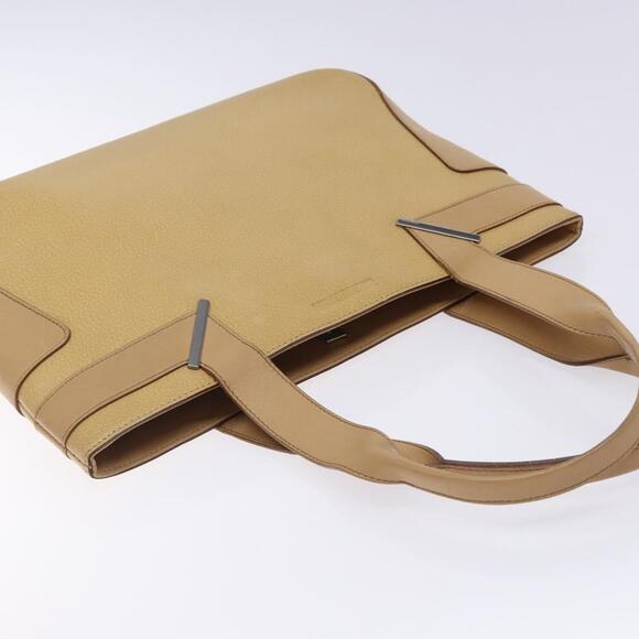 GUCCI Tote Bag Leather Beige Silver 002 002 - Picture 6 of 16